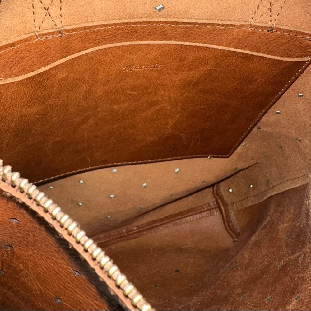 Madewell Brown Perforated Crossbody Bag - Picture 11 of 16